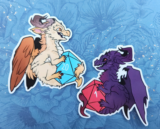 Dice Dragon Stickers