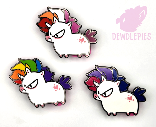 ★Limited★ Angrycorn Pride Unicorn Enamel Pins